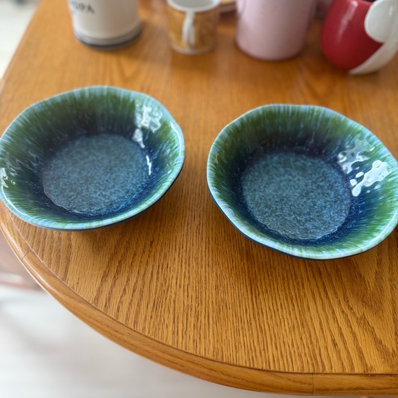 TOPMELA Melamine Teal Turquoise Tableware 6 Piece Dish Set β¨ππΌπ«Άπ½ - Picture 2 of 5